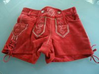 Wildlederhose Trachtenlederhose Gr. 34 Rot Brandenburg - Löwenberger Land Vorschau