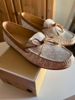 MK- Slippers- weiß-cognac Gr.8,5 Saarland - Merzig Vorschau