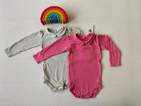 Petit Bateau Langarm-Body Set  Gr. 80 (18 m) mit Kragen pink grau Nordrhein-Westfalen - Meerbusch Vorschau