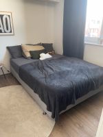 Ikea Boxspringbett hellgrau inkl Matratze 140x200 Niedersachsen - Nordhorn Vorschau