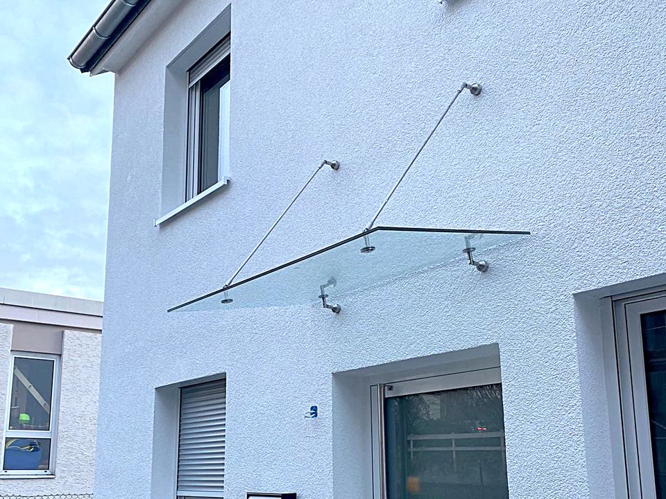 Vordächer aus Sichheitsglas Überdachungen Wetterschutz in Hardheim