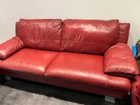 Sofa :  2,5&2 Sitzer in Rot (Echt -Leder) Aachen - Aachen-Mitte Vorschau