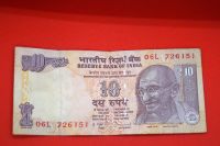 Banknoten Indien - 10 Rupien (Rupees) Bayern - Gochsheim Vorschau