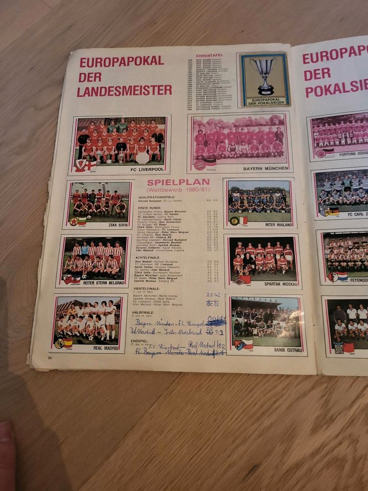 Panini Fußball 81 in Wolnzach