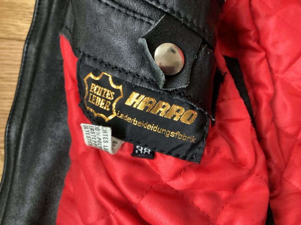 Harro Motorrad-Lederjacke Gr 38 wie 36 Vintage  80er Top-Zustand in Köln