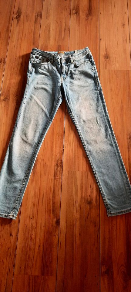 Jeans "Glenn slim" von Jack & Jones,  hellblau, Größe  164 in Angermünde