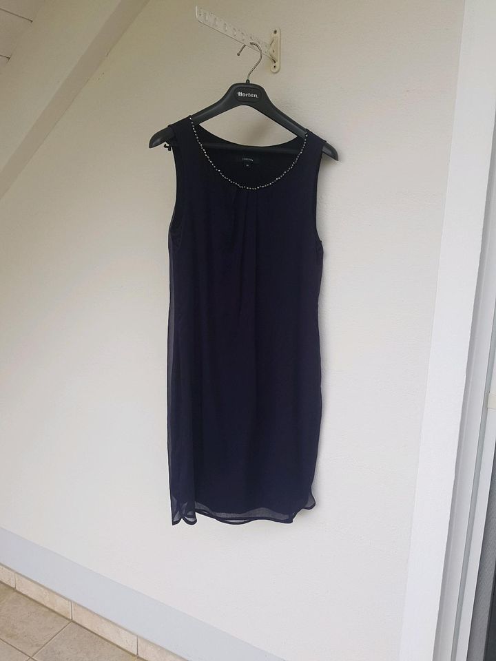 Sommerkleid, Abendkleid von Comma Gr. 36 dunkelblau mit Glitzer in Aystetten
