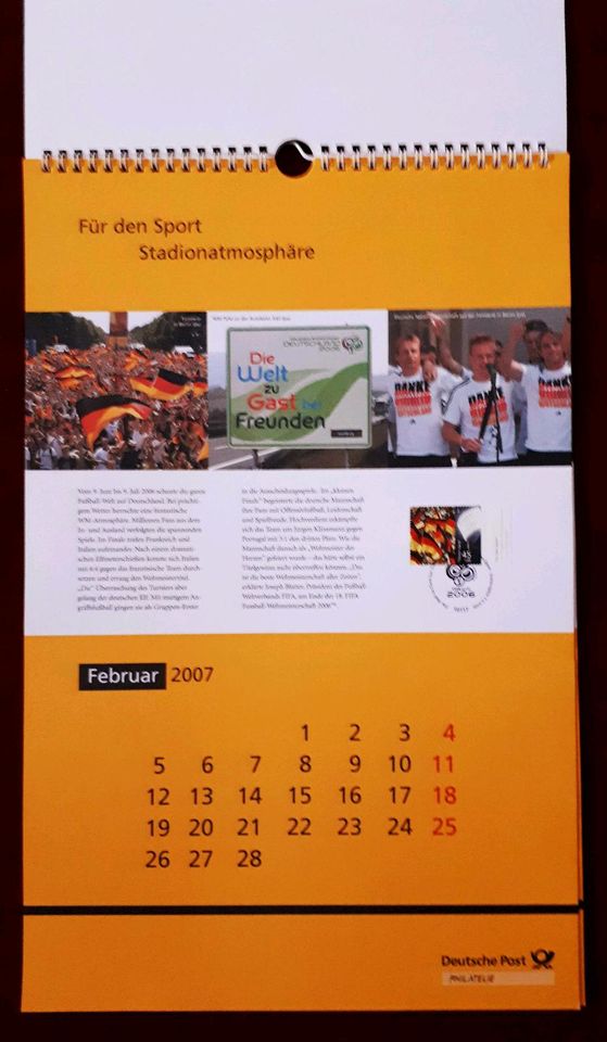 Briefmarkenkalender Deutsche Post 2007 wie NEU in Dresden