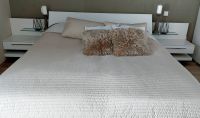Bett modern hochwertig 180 x 200 weiß inkl. Beistelltische Baden-Württemberg - Limbach Vorschau