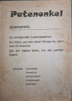 Kunstdruck, Poster, Definition Patenonkel, Geschenk, Geburtstag Hessen - Villmar Vorschau