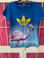 adidas Shirt T-Shirt blau Flamingo Baumwolle Gr. L Wandsbek - Hamburg Rahlstedt Vorschau
