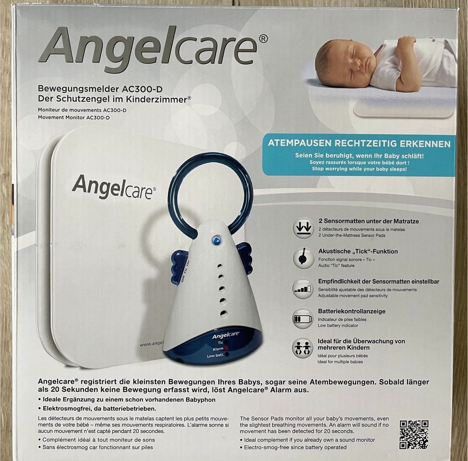 Angelcare AC 300 Bewegungsmelder Schutzengel Atemüberwachung Baby in  Rheinland-Pfalz - Kaiserslautern | Babyausstattung gebraucht kaufen | eBay  Kleinanzeigen ist jetzt Kleinanzeigen