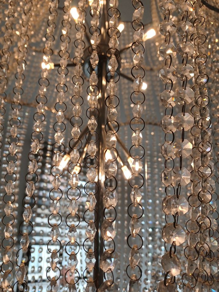 Deckenlampe, Lampe aus Glasprismen von Colmore in Schwalmtal