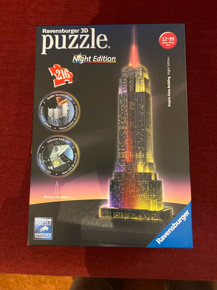 Ravensburger 3d Puzzle - Night Edition - Empire State Building in Bremen