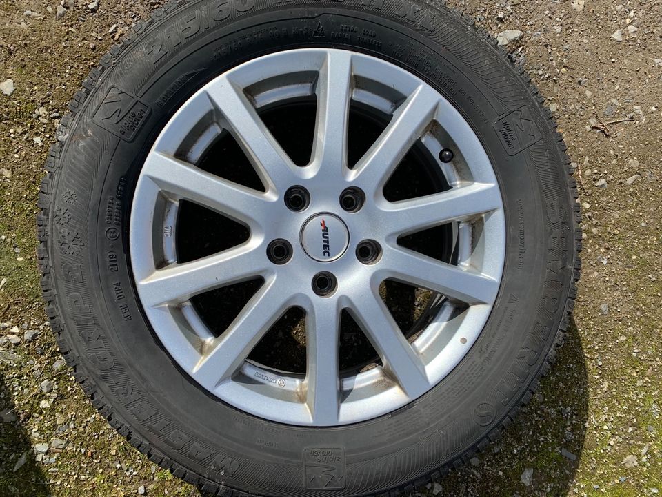 Alufelgen 16 Zoll 5x112 mit Winterreifen Semperit in Eisleben