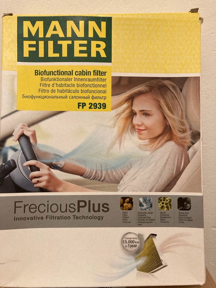 MANN Pollenfilter Innenraumfilter Audi/VW/Seat/Skoda in Gardelegen  