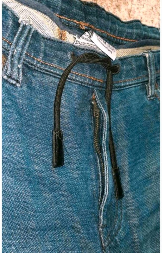 Schlupf-Bermudas blau, Herren-Gr. 54/XXL, Kurze Jeanshosen in Leipzig