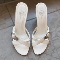 Sandalen weiß Glitzer schick 2000er Hannover - Mitte Vorschau