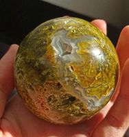 Edelstein Sphere Kugel Kiwi Opal Sammlungsverkleinerung Hessen - Waldeck Vorschau