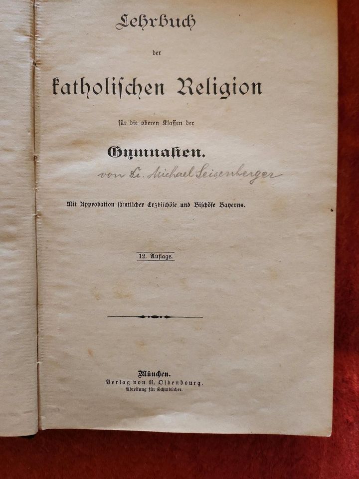 Lehrbuch der katholischen Religion 1903 in Landshut