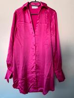 Hemdkleid - Mini-Hemdkleid aus Satin in Pink Bayern - Augsburg Vorschau
