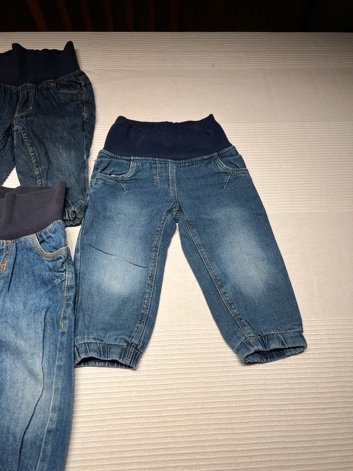 Babyjeans 4 Schlupfjeans Babyhosen Jeans mit breitem Bund in Murg