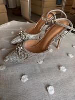 Elegante silberne High Heels Bayern - Augsburg Vorschau