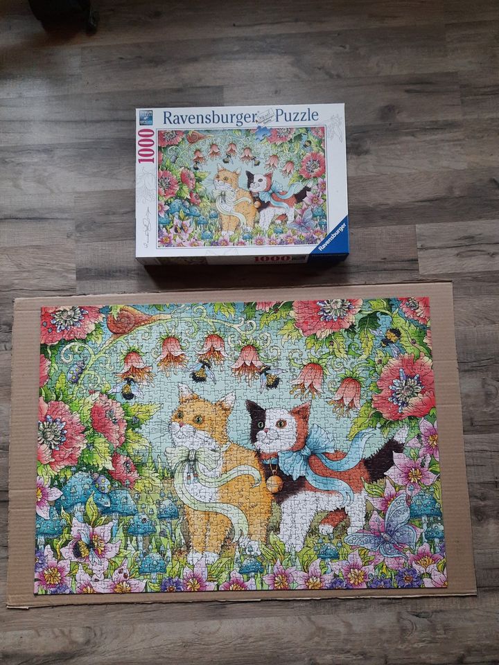 2x Ravensburger Puzzle neuwertig je 1000 Teile in Gessertshausen