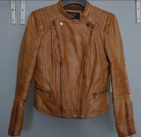Zara Echtleder Jacke Lederjacke braun Echtes Leder Blazer Mantel Nordrhein-Westfalen - Greven Vorschau