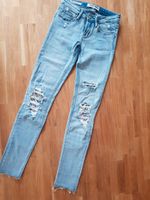 tolle Ripped Style Stretch-Jeans mit Pailletten Gr 32 *neuwertig* Nordrhein-Westfalen - Mettingen Vorschau