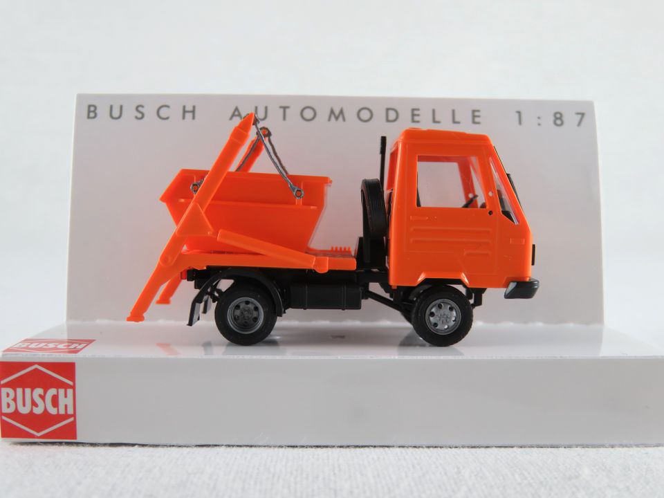 Busch 42232 Multicar M26 (1992) mit Absetzkipper in orange 1:87 in Bad Abbach