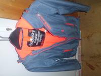 Superdry Jacke Gr. M jeansblau/Orange Hessen - Bad Wildungen Vorschau