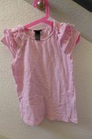 Größe 122 / 128, H & M - T-Shirt, Oberteil, kurz, rosa, Rüschen, Hessen - Taunusstein Vorschau