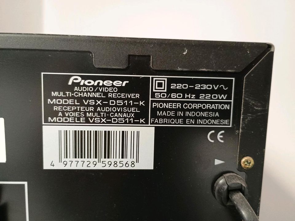 Pioneer Receiver VSX-D511 / Audio - Video in Erlenbach am Main 