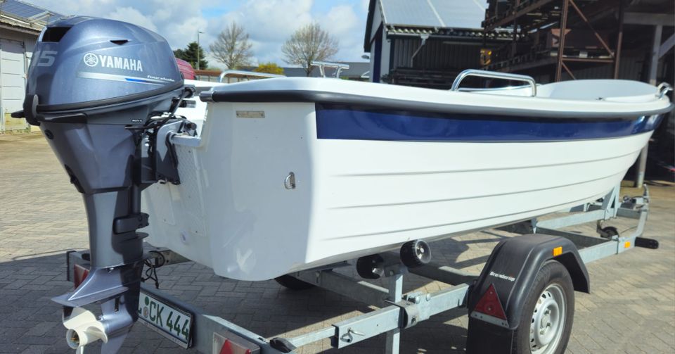 Neu Angelnboot Sport 470 Freizeitboot, Yamaha 15 Ps in Handewitt