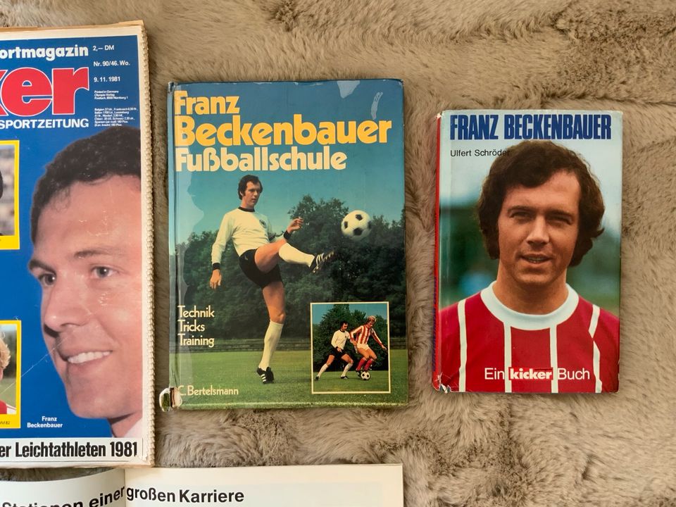 Franz Beckenbauer Bücher Abschiedsspiel 01.06.1982 in Wuppertal