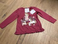 Neu! Langarmshirt 122 brombeere pink Einhorn Reh Waschbär Kiki Nordrhein-Westfalen - Marl Vorschau