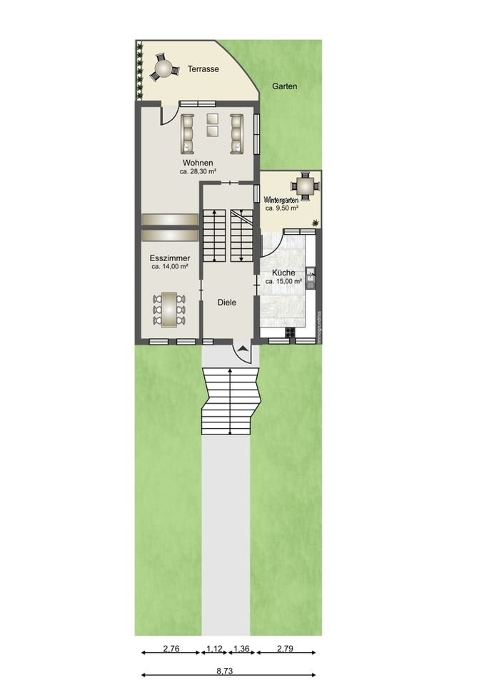 Wohnhaus/Reihenhaus mit viel Raumangebot in Kirchberg an der Jagst