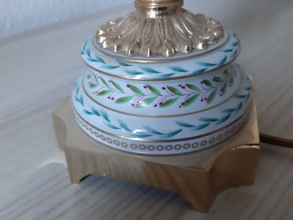 Zwei Tischlampen Mangani Signiert Porzellan in Erkelenz