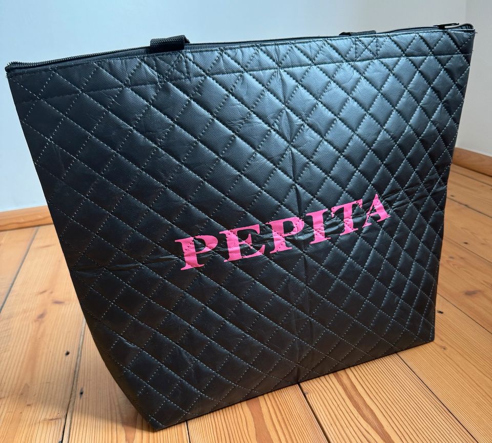 Tasche schwarz pink Pepita gesteppt in Oberhausen