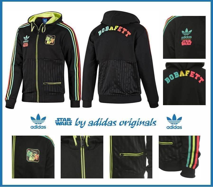 Adidas Star Wars Bobafett Jacke Rasta Hoodie Marley Reggae M-XXL in Hamburg