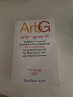 ArbG Arbeitsgesetze 2023 103. Auflage Berlin - Steglitz Vorschau
