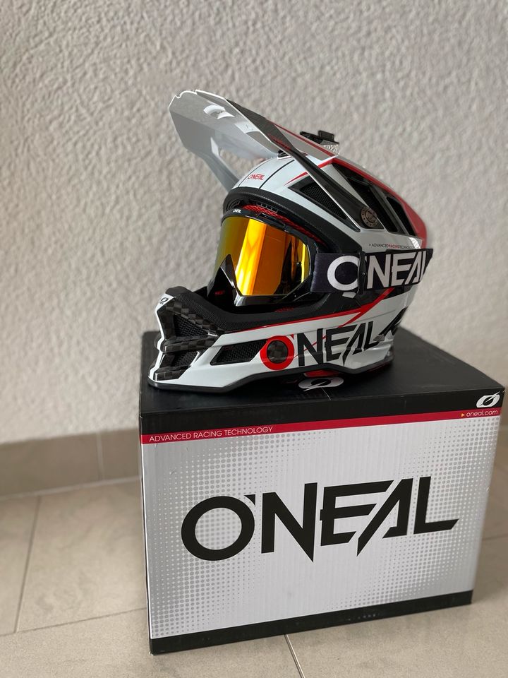 O’NEAL BLADE Carbon IPX Downhill / Motorrad Helm Größe M in Meßstetten