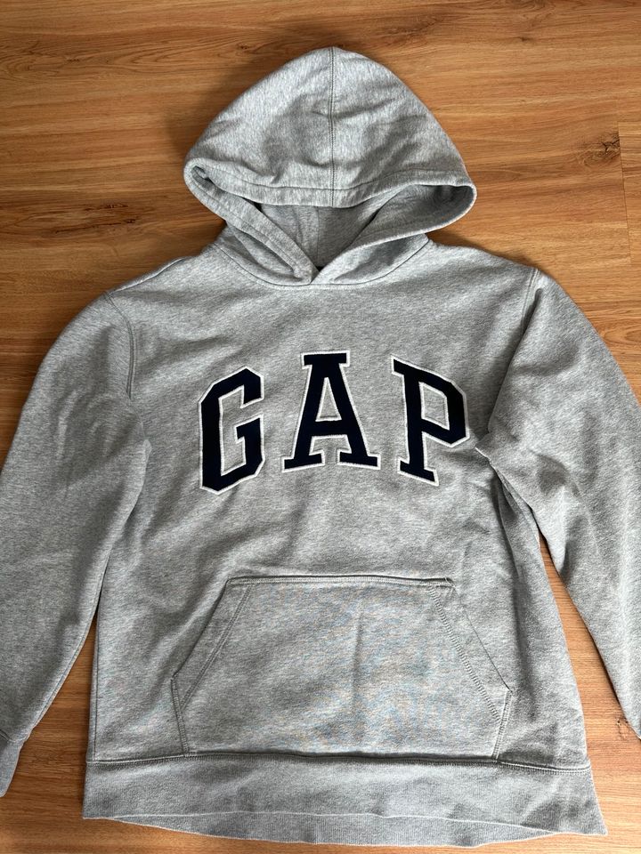 GAP Kapuzenpullover Hoodie Sweatshirt Gr 164 XXL hellgrau in Frankfurt am Main