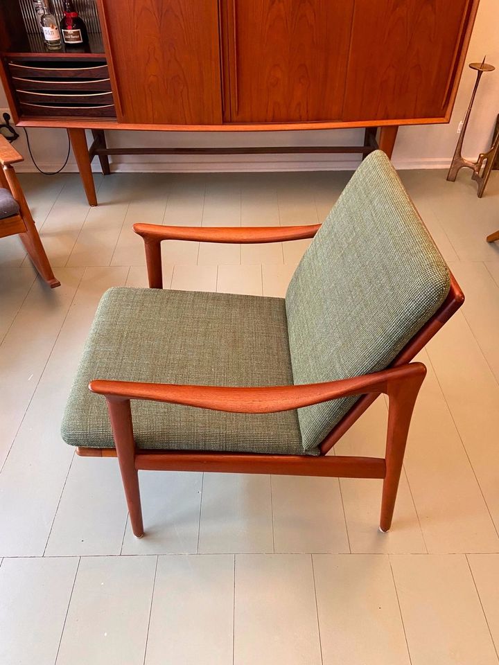 Teaksessel Fredrik Kayser Mod. 563 Lounge Chair Norwegen 60er in Berlin