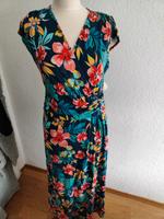 Top! Maxi Kleid lands end Blumen Print Pima Cotton Größe 38 40 Bayern - Puchheim Vorschau