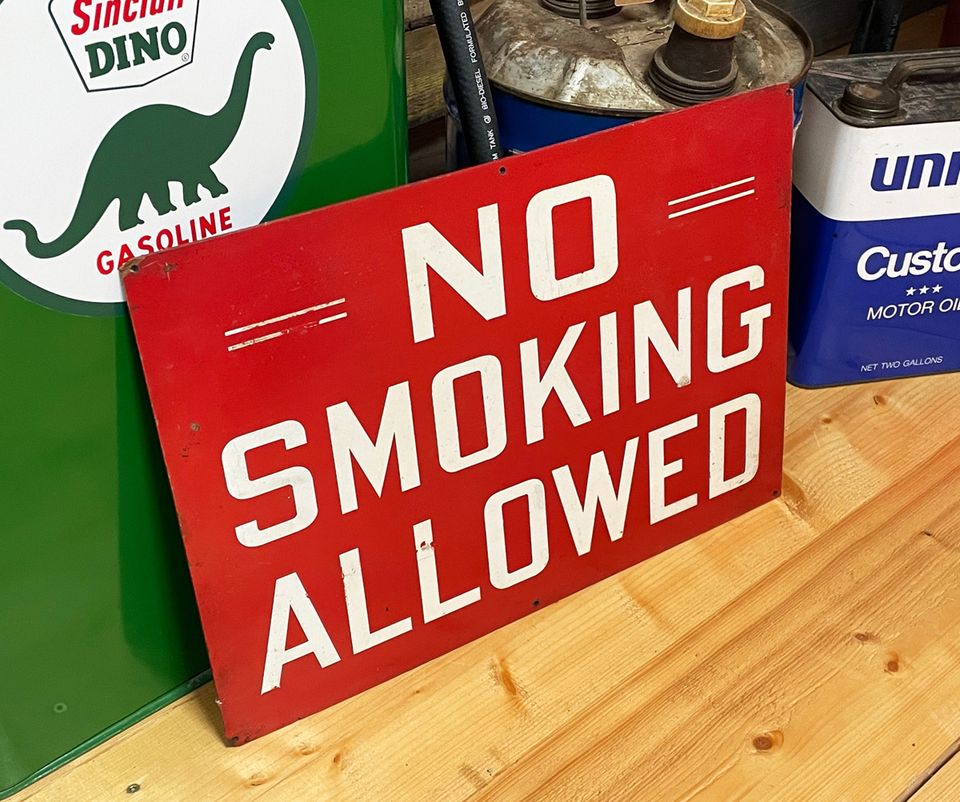 VINTAGE NO SMOKING ALLOWED HOLZ SCHILD ANTIK RAUCHEN VERBOTEN 50´ in Hamm