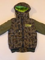 Winterjacke wattiert Dino Kiki&Koko 122 neongrün khaki Niedersachsen - Bülkau Vorschau