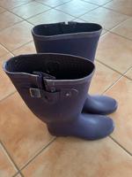Gummistiefel hoch Gr. 40 in lila Bayern - Germering Vorschau