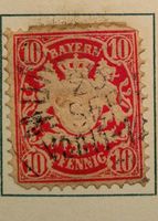 Briefmarke Bayern 10 Pfennig Bayern - Baldham Vorschau